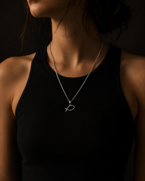Collar Ichthys de Plata 925 — El símbolo secreto de los primeros cristianos
