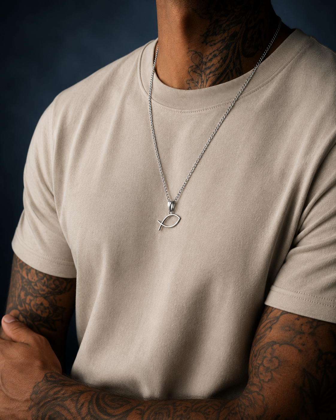 Collar Ichthys de Acero Inoxidable — El símbolo secreto de los primeros cristianos
