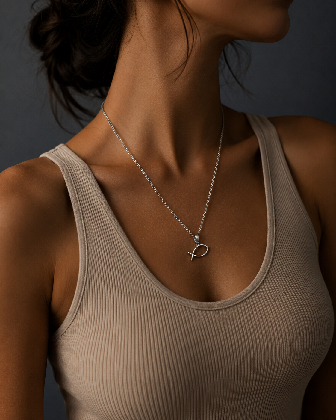 Collar Ichthys de Acero Inoxidable — El símbolo secreto de los primeros cristianos